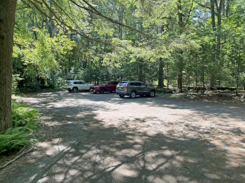 parking in June at Walkup Reservation in eastern MA