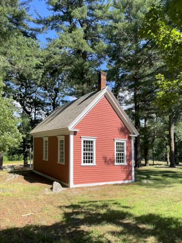 Redstone School House in June at Wayside Inn Historic Site in eastern MA