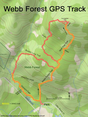 Webb Forest gps track