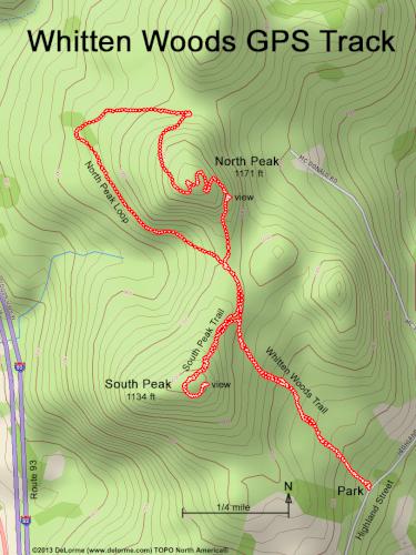 Whitten Woods gps track