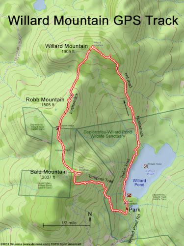 Willard Mountain gps track