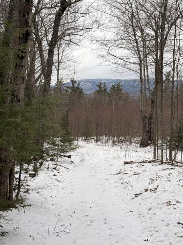 view in January at Woodbury Hill near Jaffrey in southern NH