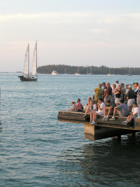 sunset celebration at Key West, Florida, in February 2002