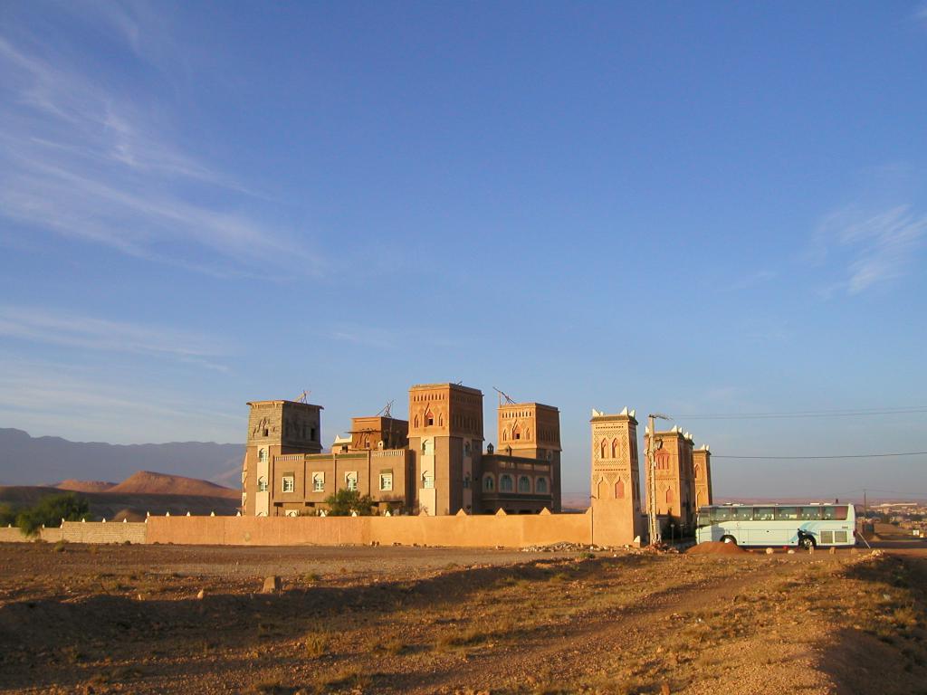 ancient fortified city in October 2002 near Fes, Morocco