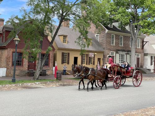 carriage ride in May at Colonial Williamsburg in Virginia