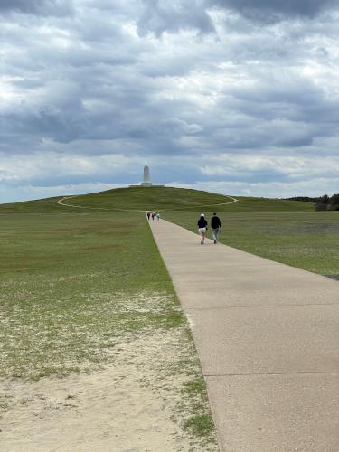 Wright Brothers memorial in May at Outer Banks in North Carolina